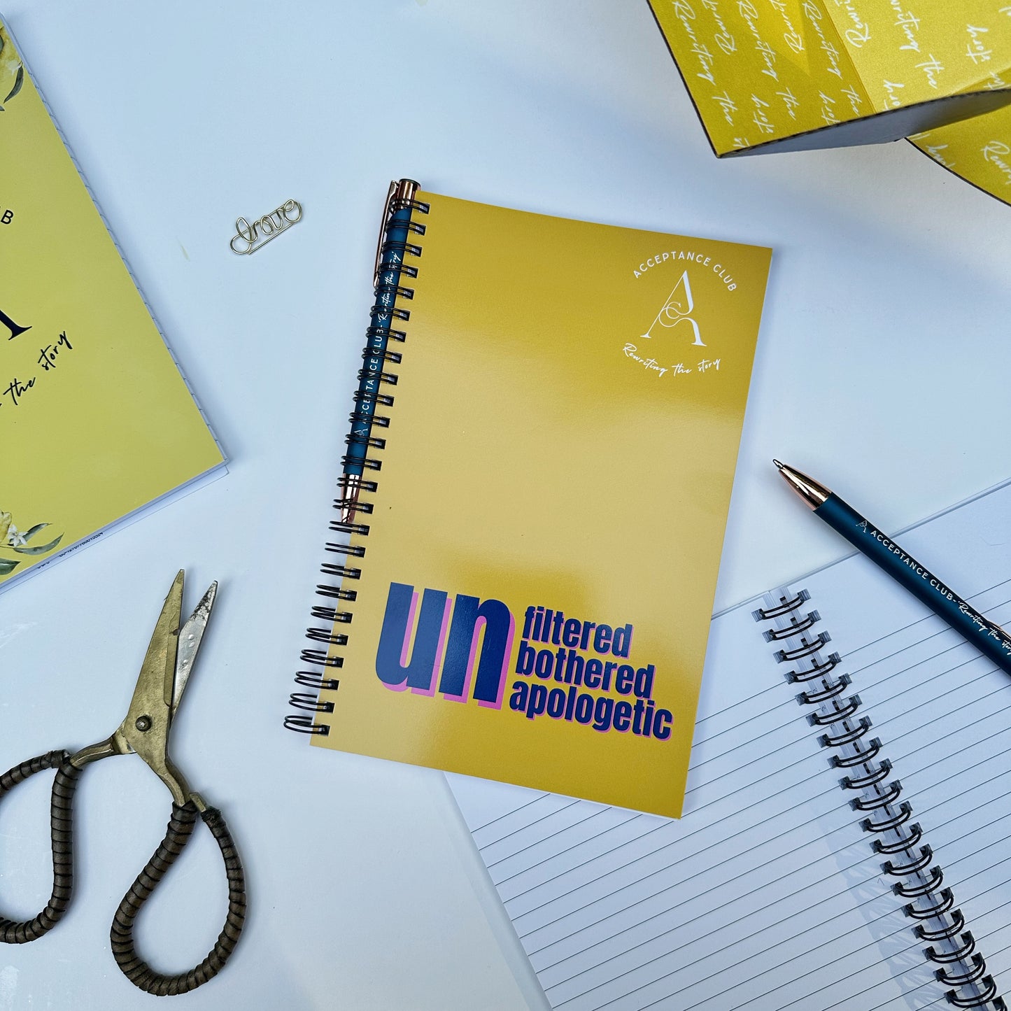 “Unfiltered” Notebook & pen